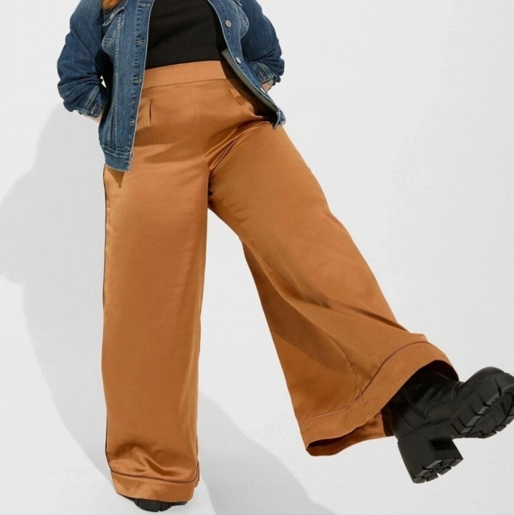 Torrid Wide Leg Satin Pants
